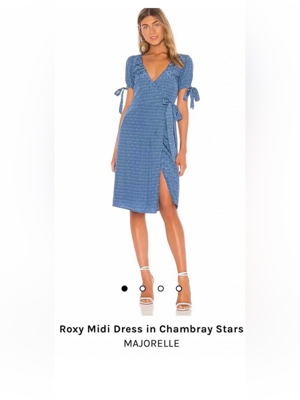 MAJORELLE Roxy Midi Dress in Chambray Stars
